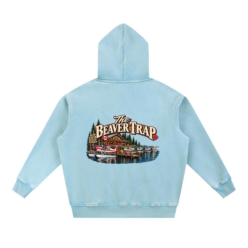 Beaver Trap - Snow Wash Fleece Oversize Hoodie