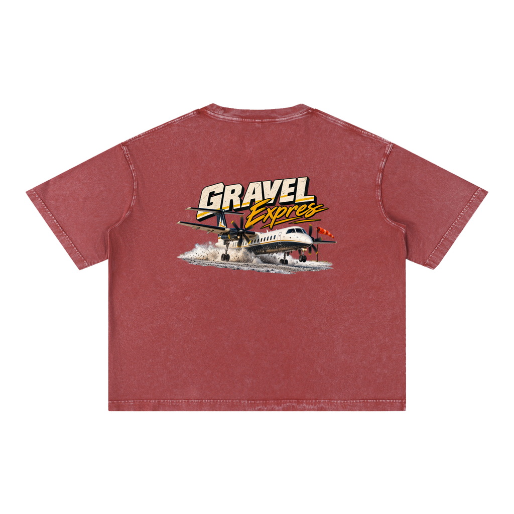 Gravel Express - Mineral Wash Boxy Cotton T-Shirt