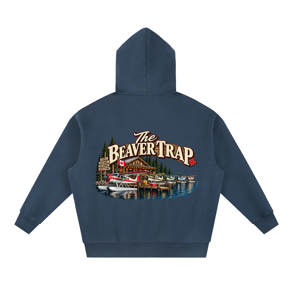 Beaver Trap - Essential Oversized Boxy Fit Fleece Hoodie