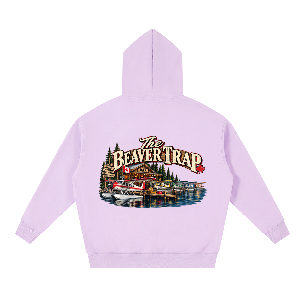 Beaver Trap - Essential Oversized Boxy Fit Fleece Hoodie