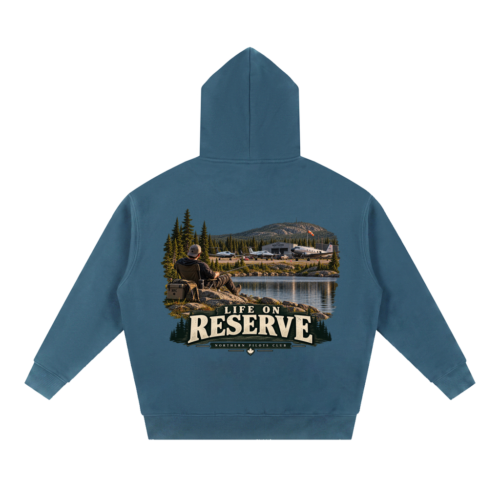 Life on Reserve - Essential Oversized Boxy Fit Fleece Hoodie