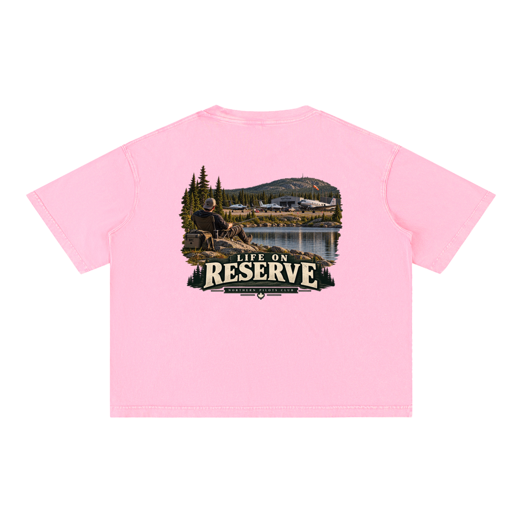 Life on Reserve - Mineral Wash Boxy Cotton T-Shirt