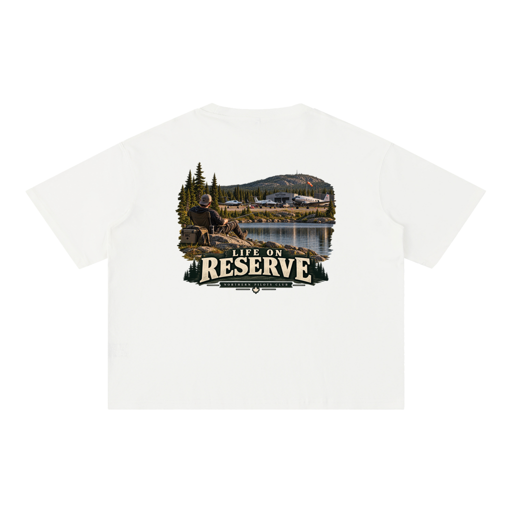 Life on Reserve - Mineral Wash Boxy Cotton T-Shirt