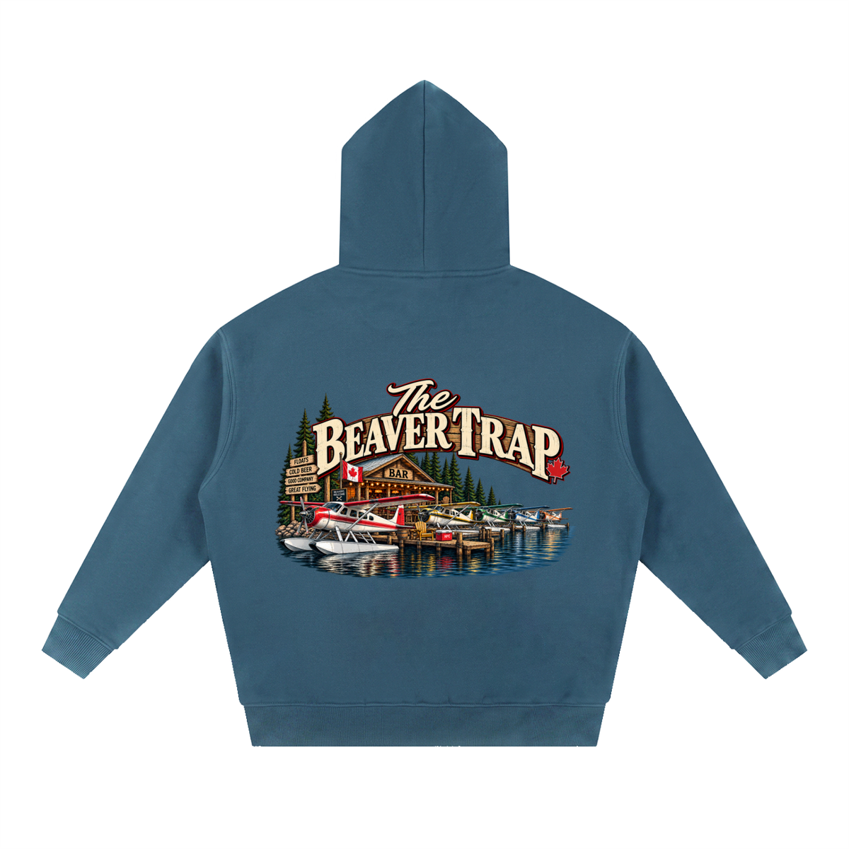 Beaver Trap - Essential Oversized Boxy Fit Fleece Hoodie
