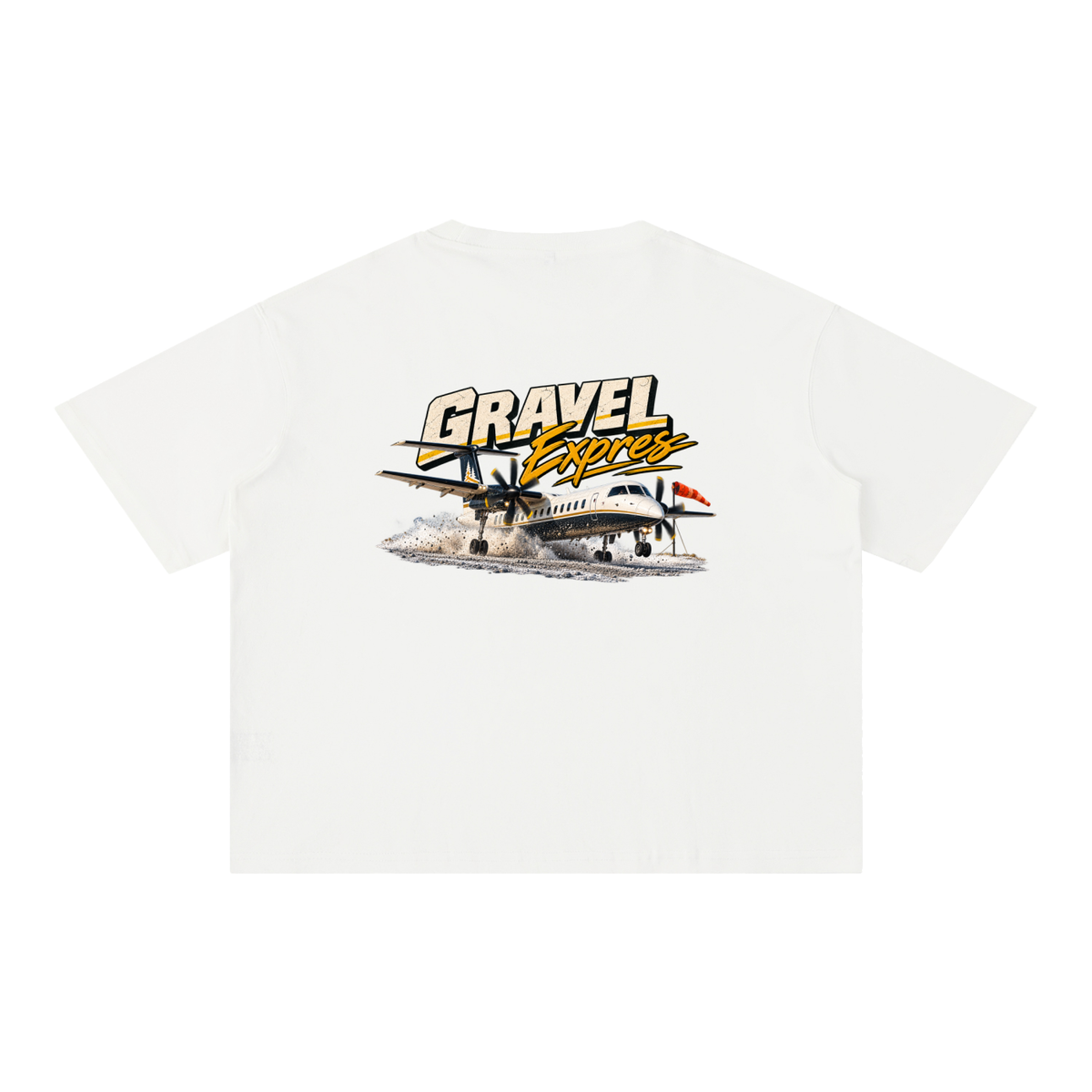 Gravel Express - Mineral Wash Boxy Cotton T-Shirt