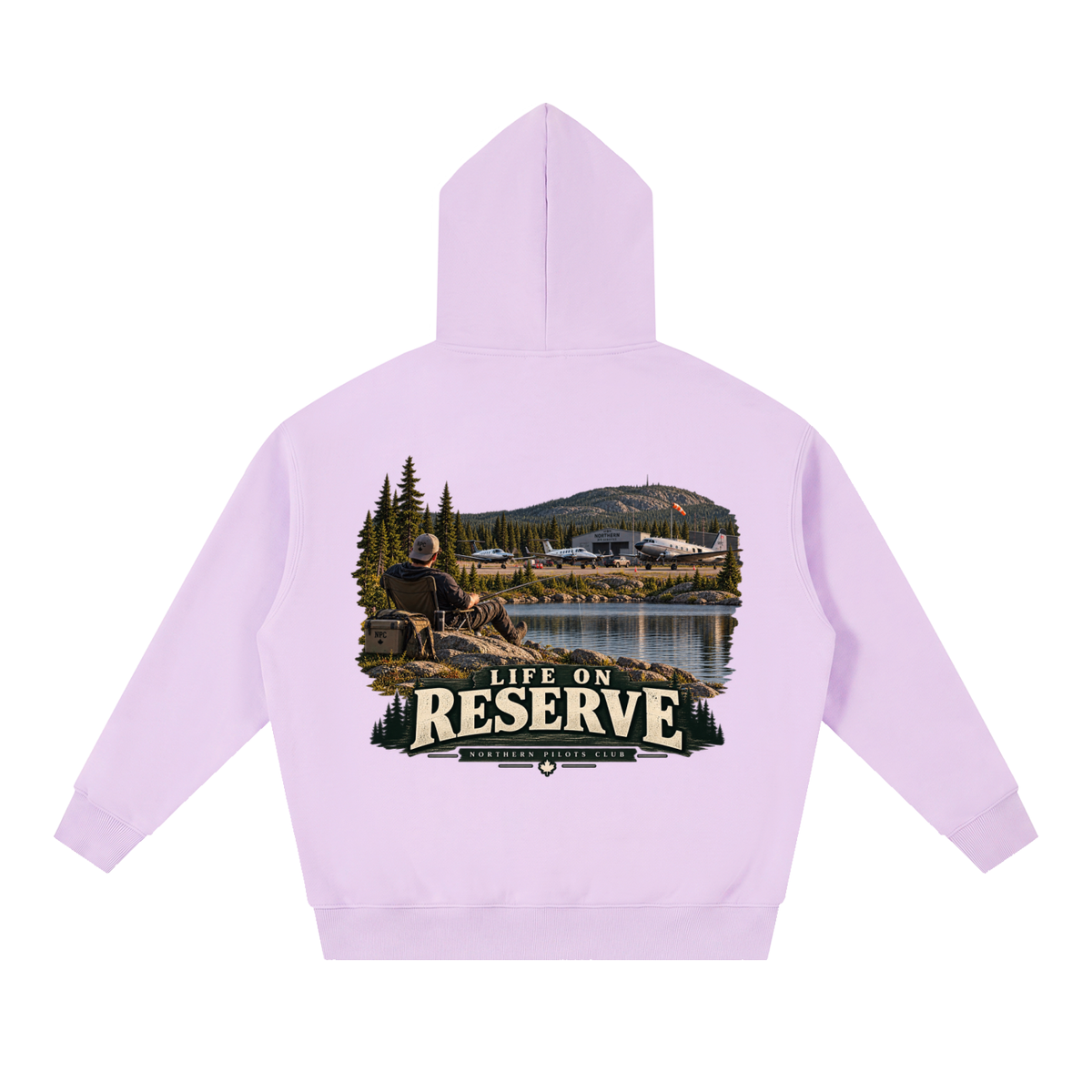 Life on Reserve - Essential Oversized Boxy Fit Fleece Hoodie