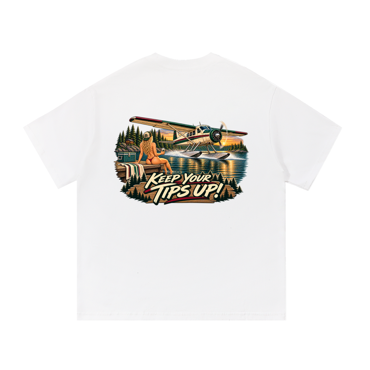 Tips Up - Essential Cotton T-Shirt