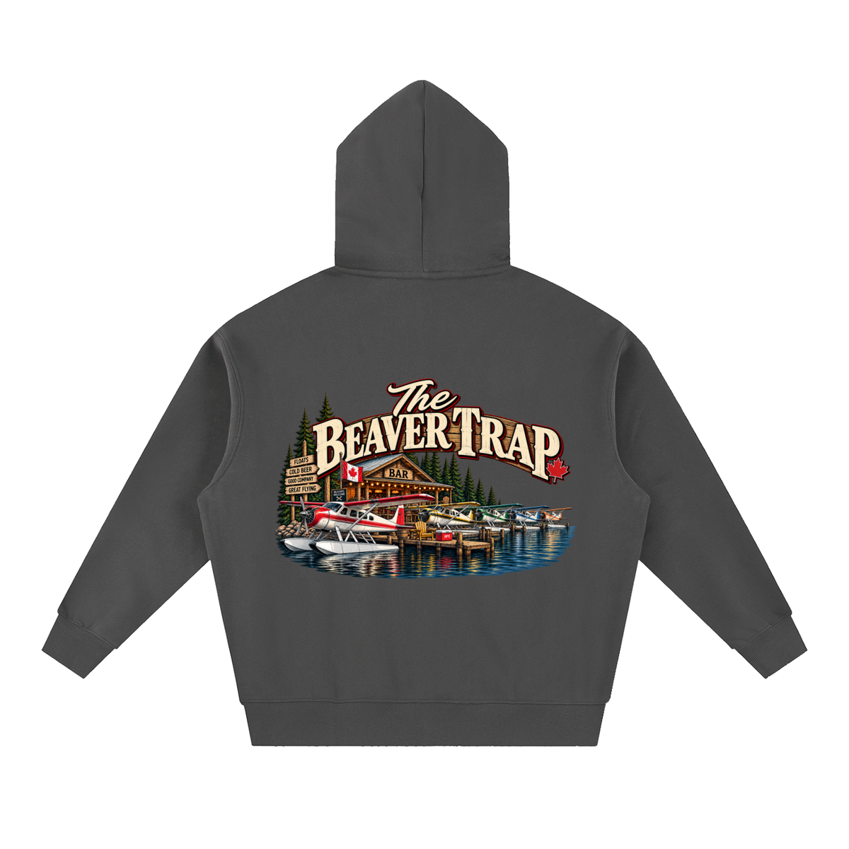 Beaver Trap - Essential Oversized Boxy Fit Fleece Hoodie