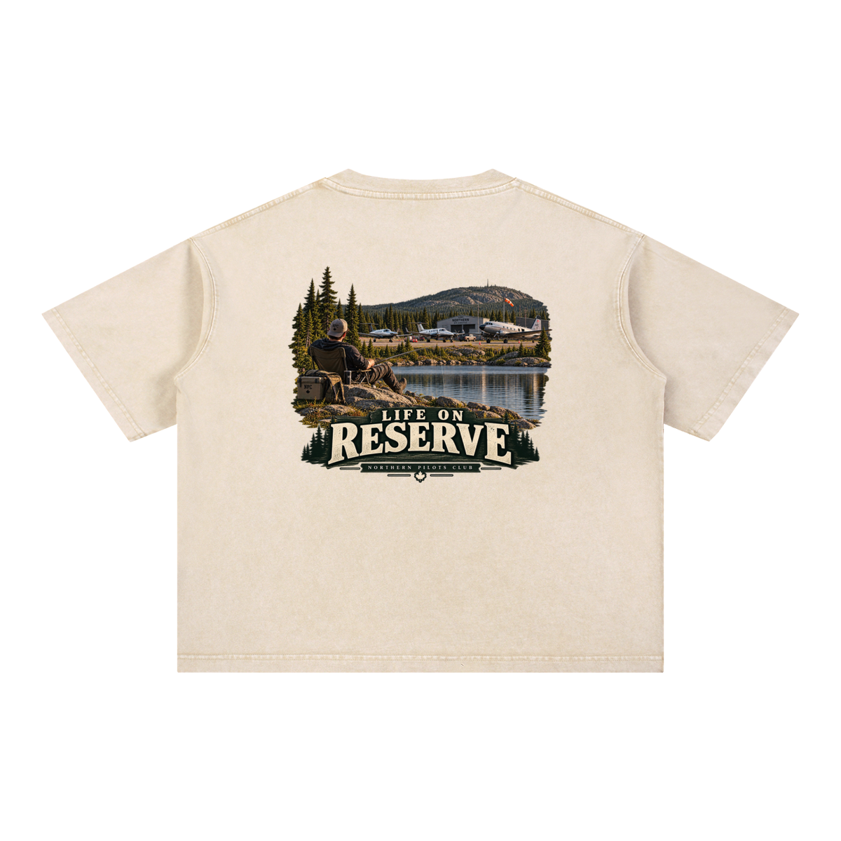 Life on Reserve - Mineral Wash Boxy Cotton T-Shirt