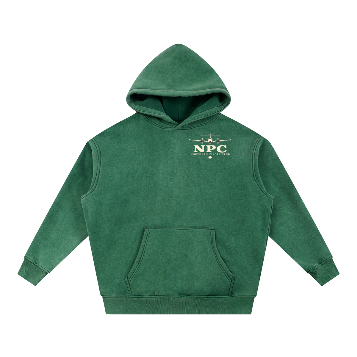 Sqwuak 1400 - Snow Wash Fleece Oversize Hoodie