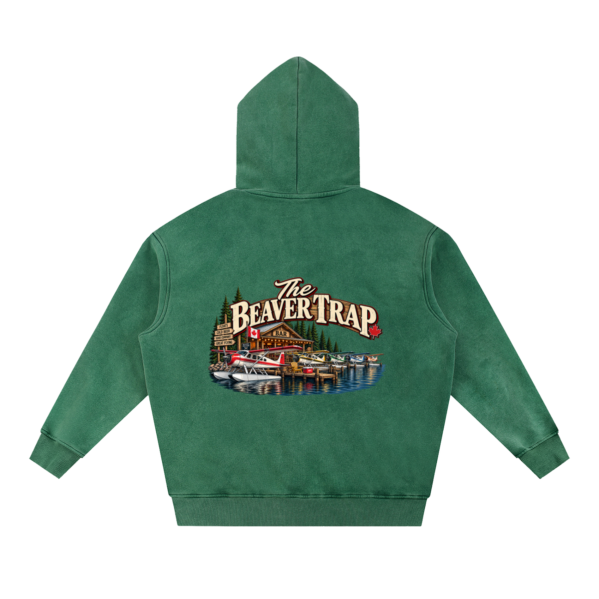 Beaver Trap - Snow Wash Fleece Oversize Hoodie