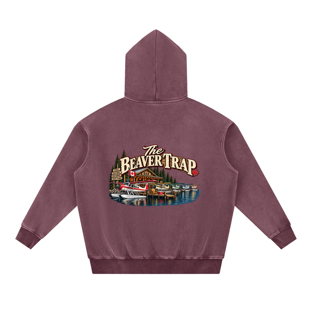 Beaver Trap - Snow Wash Fleece Oversize Hoodie