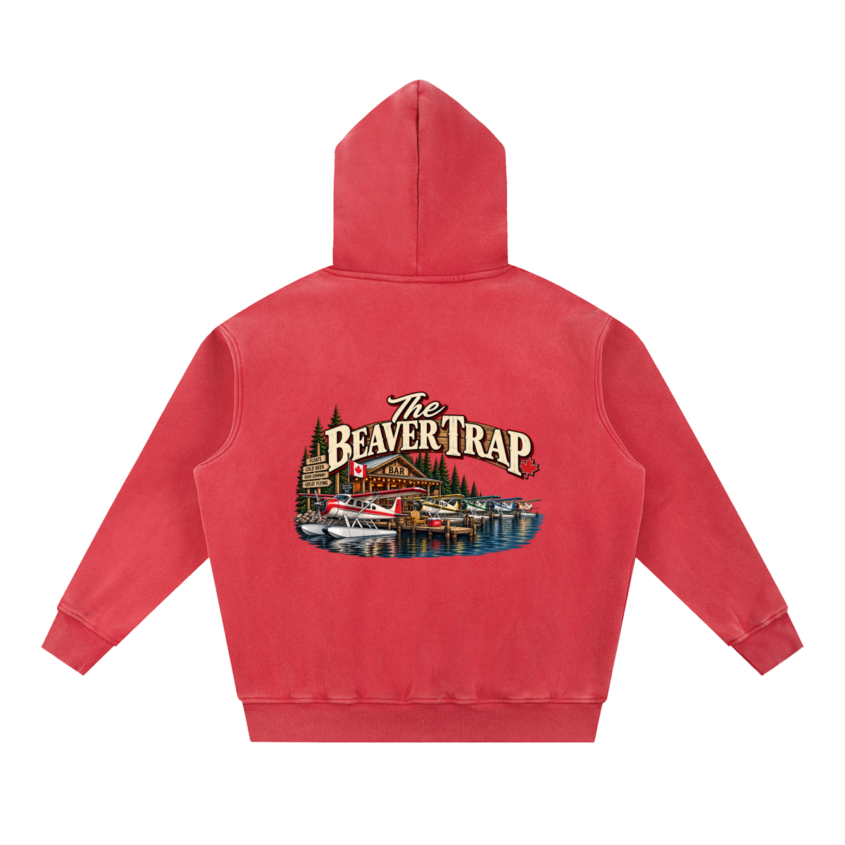 Beaver Trap - Snow Wash Fleece Oversize Hoodie