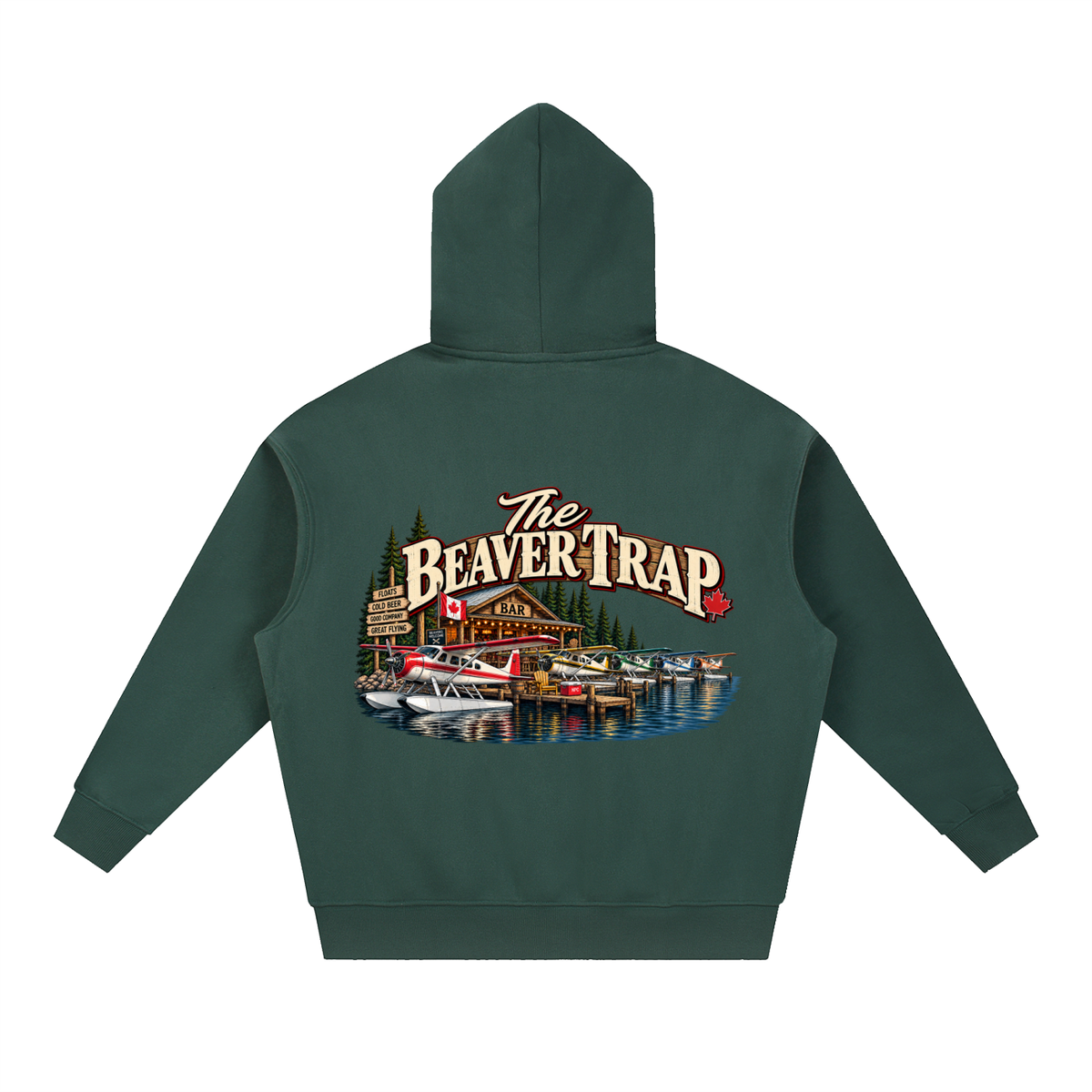 Beaver Trap - Essential Oversized Boxy Fit Fleece Hoodie