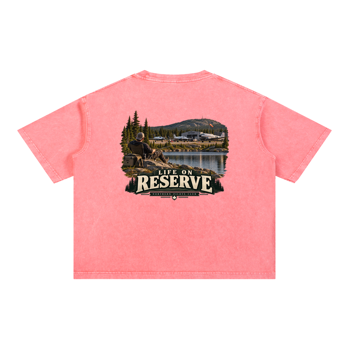 Life on Reserve - Mineral Wash Boxy Cotton T-Shirt
