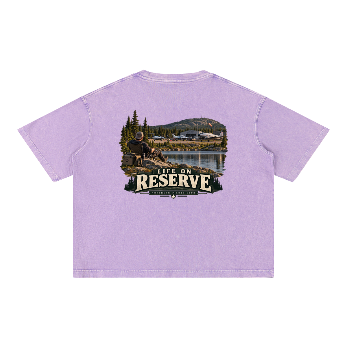 Life on Reserve - Mineral Wash Boxy Cotton T-Shirt