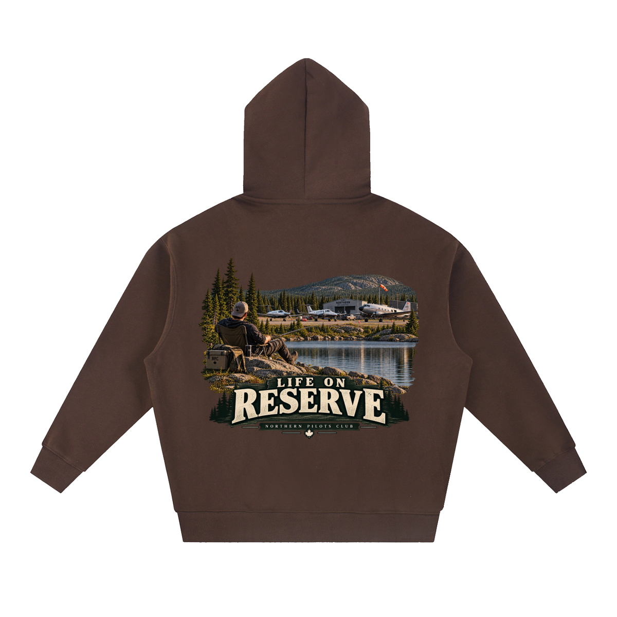 Life on Reserve - Essential Oversized Boxy Fit Fleece Hoodie