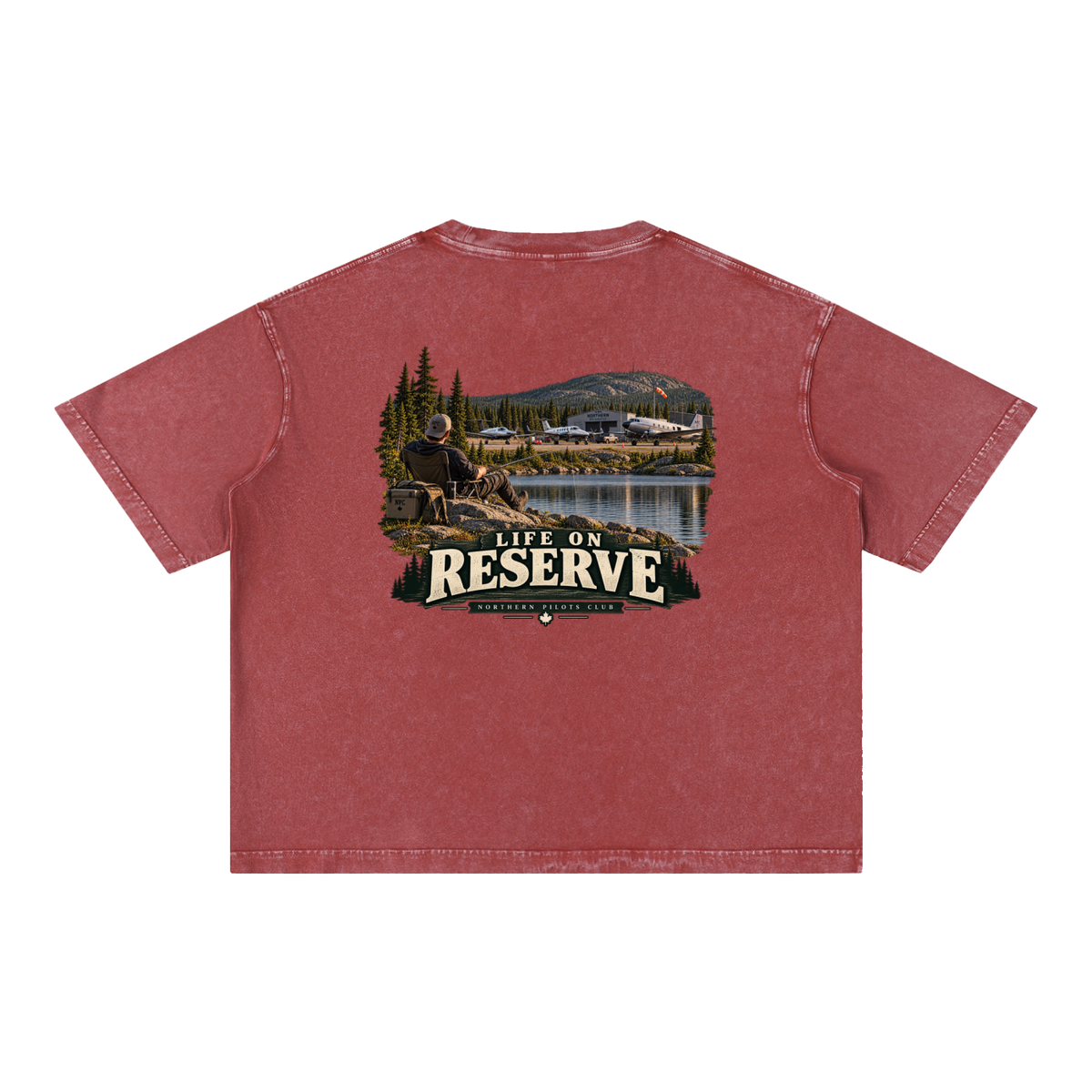 Life on Reserve - Mineral Wash Boxy Cotton T-Shirt