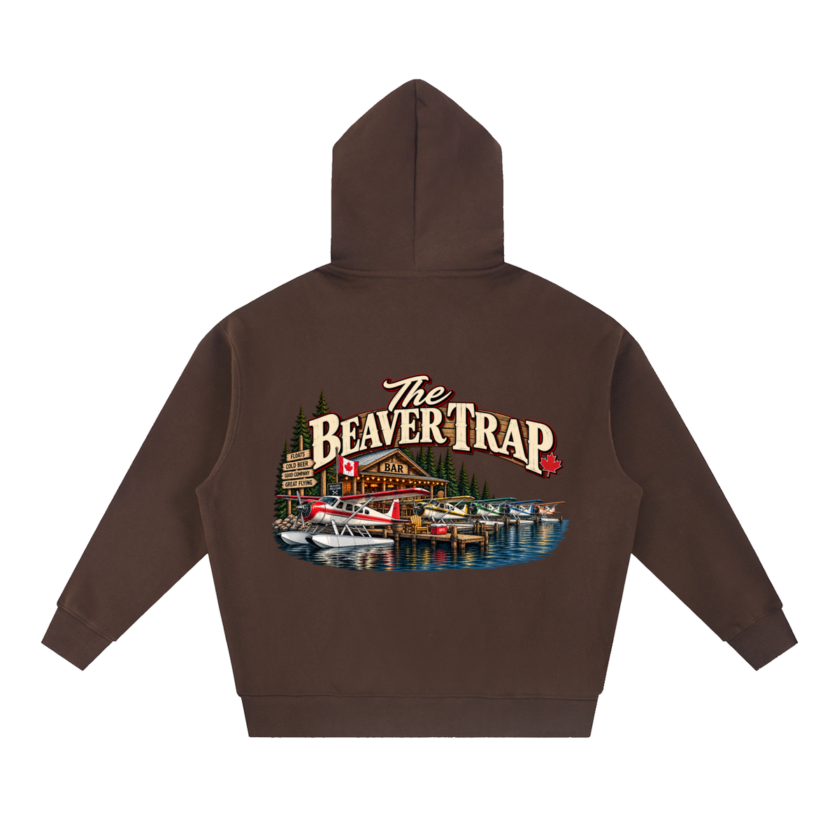 Beaver Trap - Essential Oversized Boxy Fit Fleece Hoodie